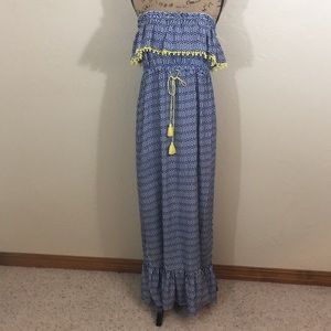 Mudpie Swimsuit Coverup With Tassel Details